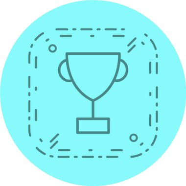 kupa ikonu vektör illüstrasyonu