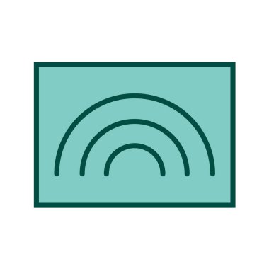 Wifi simgesi, vektör illüstrasyonu