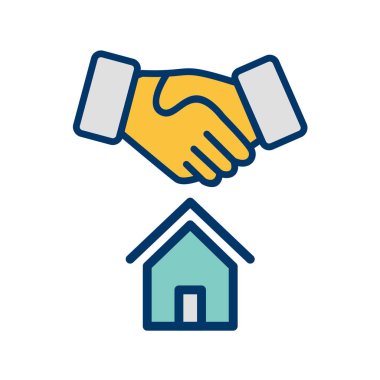 Emlak simgesi vektör illüstrasyonu 