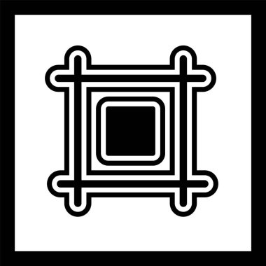 Düzen Simgesi Moda Biçimi İzole Arkaplan