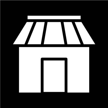 dükkan simgesi vektör illüstrasyonu