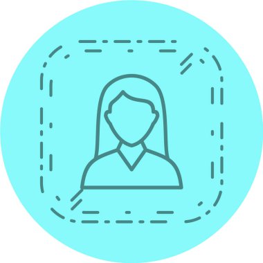 kullanıcı simgesi beyaz arkaplanda izole edildi. vektör illüstrasyonu