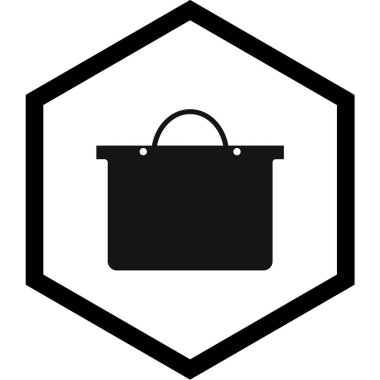 alışveriş poşeti vektör simgesi