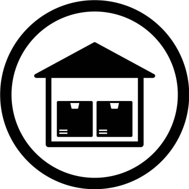 Ev simgesinin vektör illüstrasyonu
