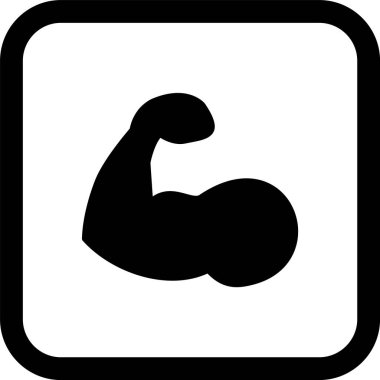 Vücut Geliştirme Simgesi Moda Biçiminde İzole Arkaplan