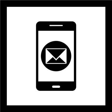 Akıllı telefon simgesi. cep telefonu vektör illüstrasyonu.