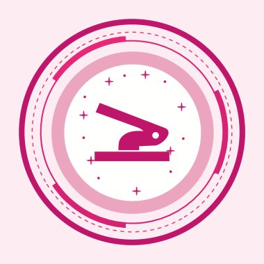  Delik Yumruklayıcı Simgesi Moda Biçimli İzole Arkaplan