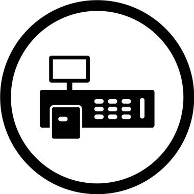 bilgisayar vektör illüstrasyonu, basit simge