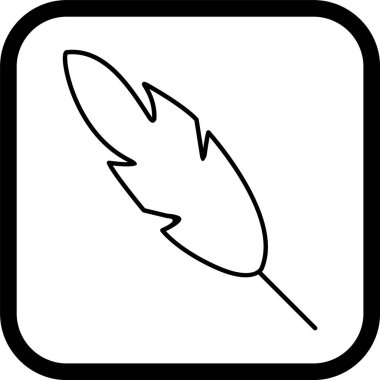 Kaligrafi Simgesi Moda Biçiminde İzole Arkaplan      