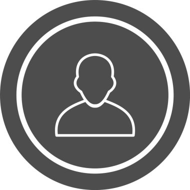 Moda Biçimli Avatar Simgesi İzole Arkaplan