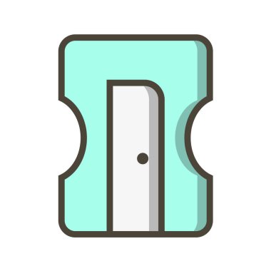 Modern yapı simgesinin vektör illüstrasyonu