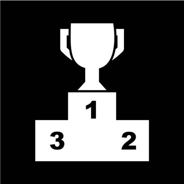 Altın ve bronz kupa ikonunun vektör illüstrasyonu