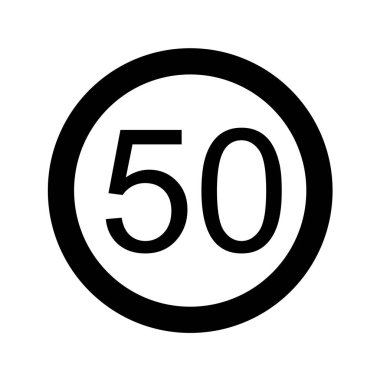 Yol simgesi, vektör illüstrasyonu