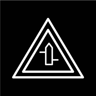 Yol simgesi, vektör illüstrasyonu