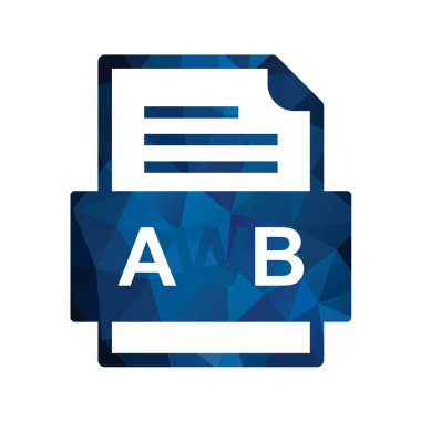 dosya biçimi simgesi, vektör illüstrasyonu