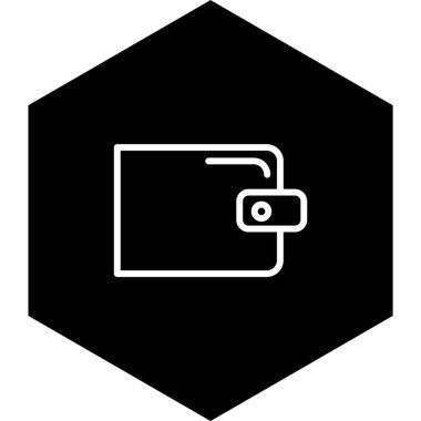  Cüzdan Simgesi Moda Biçimli Ayrı Arkaplan