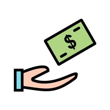 finansal para simgesi, vektör illüstrasyonu