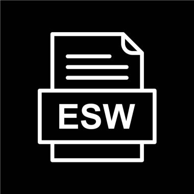 dosya biçimi simgesi, vektör illüstrasyonu