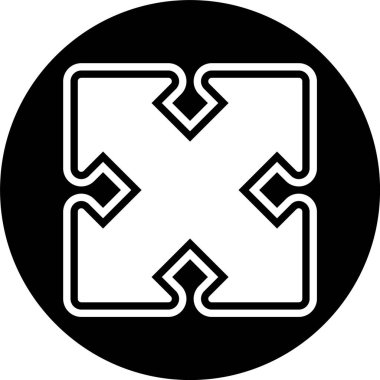 Simge Tarzını Genişlet İzole Arkaplan