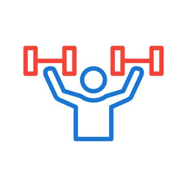 Moda Biçiminde Egzersiz Simgesi İzole Arkaplan