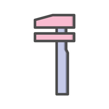 Yol simgesi, vektör illüstrasyonu