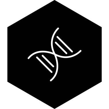 DNA ikonu, vektör illüstrasyonu. düz tasarım biçimi