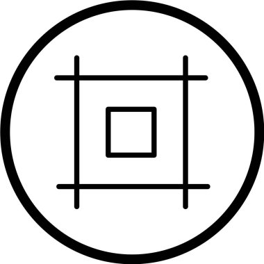 minimalist vektör illüstrasyonu, uygulama simgesi