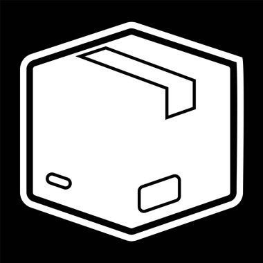 Paket Simgesi Moda Biçiminde İzole Arkaplan