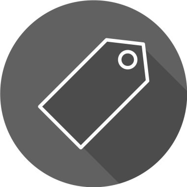 etiket simgesi vektör illüstrasyonu