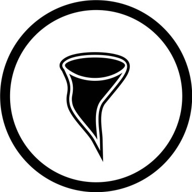 Siyah ve beyaz simgesinin vektör illüstrasyonu