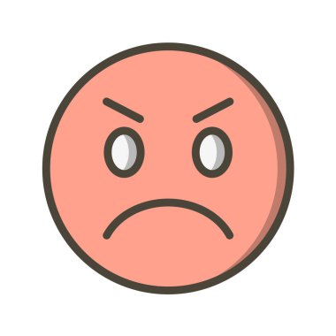 Moda Biçimli Emoji Simgesi İzole Arkaplan 