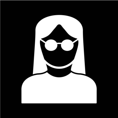 Man avatar simgesi vektör illüstrasyonu