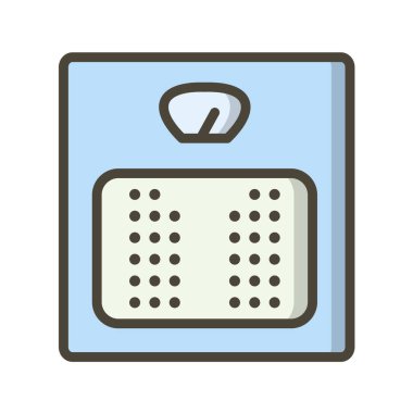 vektör illüstrasyonu, ölçeklerin basit simgesi 