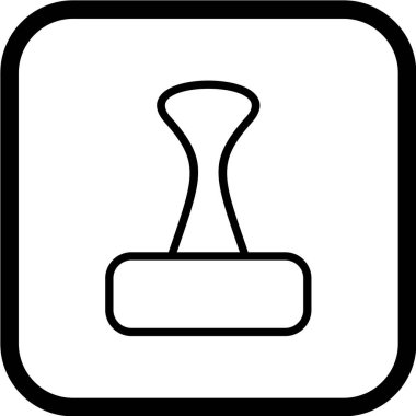 Klipsleme Simgesi Moda Biçiminde İzole Arkaplan       