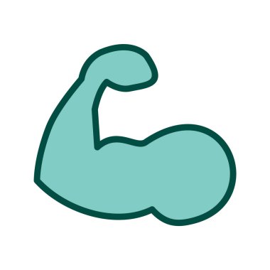 Vücut Geliştirme Simgesi Moda Biçiminde İzole Arkaplan