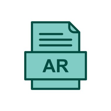 dosya biçimi simgesi, vektör illüstrasyonu