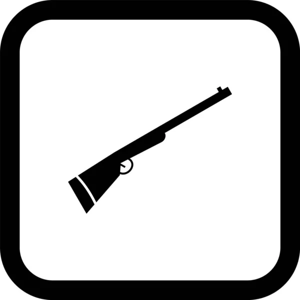 Εικονίδιο Shotgun Μοντέρνο Στυλ Απομονωμένο Φόντο — Διανυσματικό Αρχείο