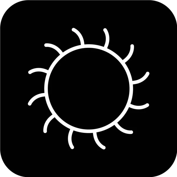 Sonne Web Icon Vektor Illustration — Stockvektor