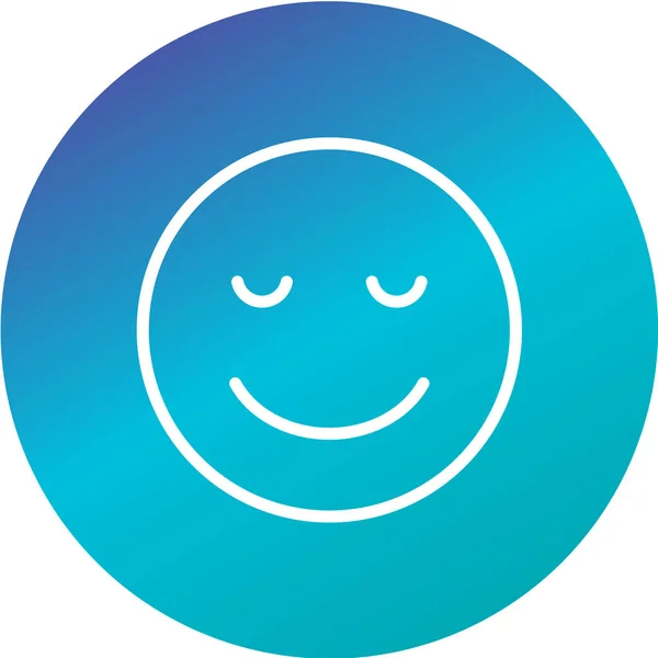 Emoji Icoon Trendy Stijl Geïsoleerde Achtergrond — Stockvector