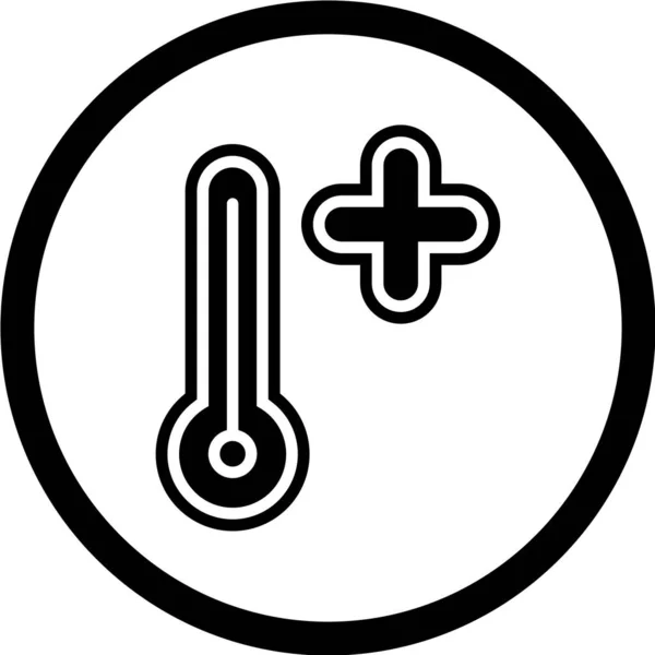 Thermometer Icoon Vectorillustratie — Stockvector