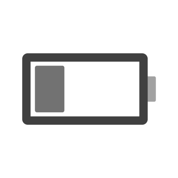 Low Battery Icon Trendy Style Isolert Bakgrunn – stockvektor