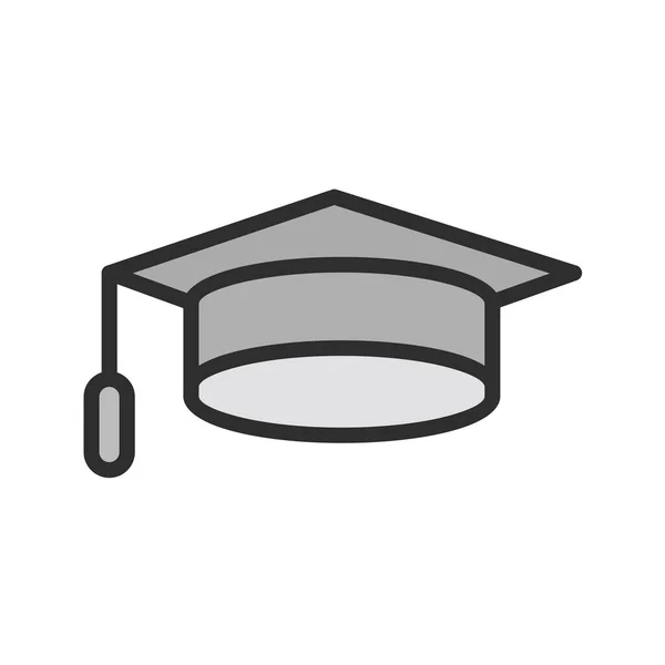 Icône Vectorielle Chapeau Graduation — Image vectorielle