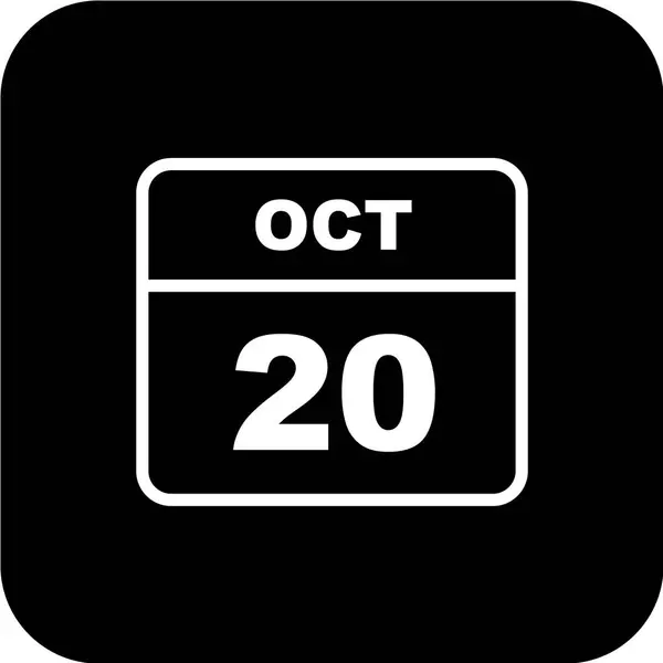 カレンダー10月の日付 — ストックベクタ