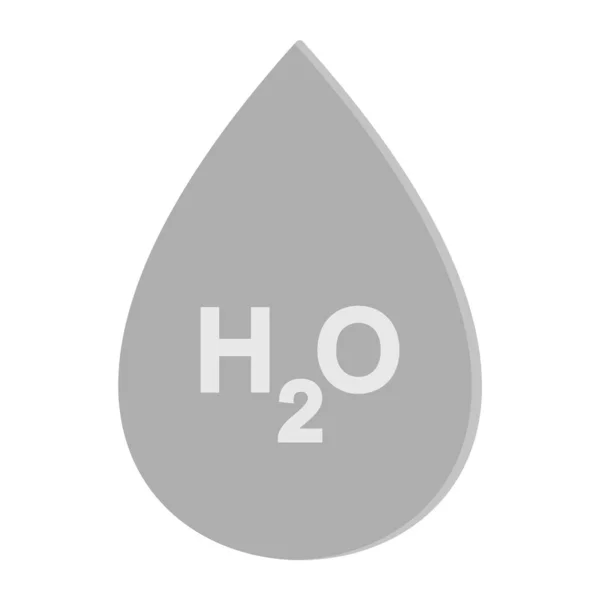 H2O Ikonen Trendig Stil Isolerad Bakgrund — Stock vektor