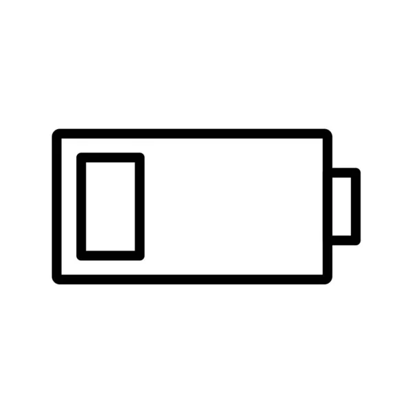 Vetor Ícone Bateria Estilo Design Plano Eps — Vetor de Stock
