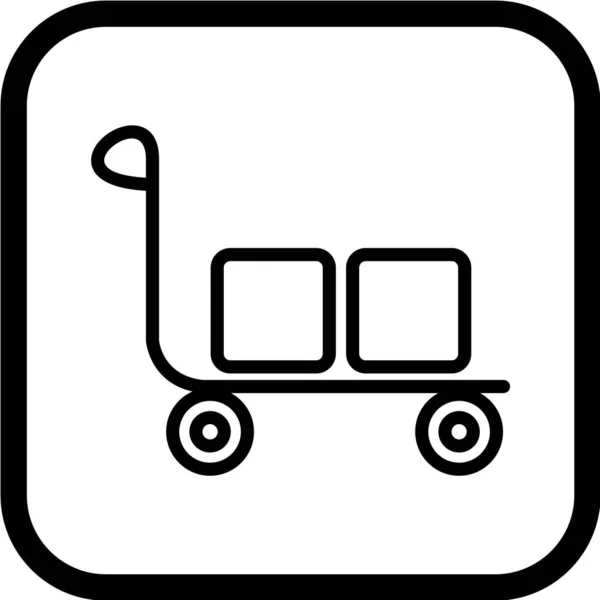 Winkelwagen Pictogram Vector — Stockvector