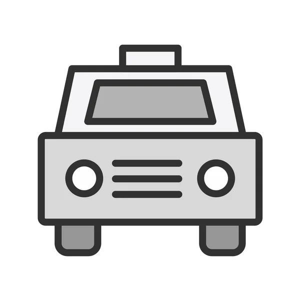 Icono Taxi Vector Ilustración — Archivo Imágenes Vectoriales