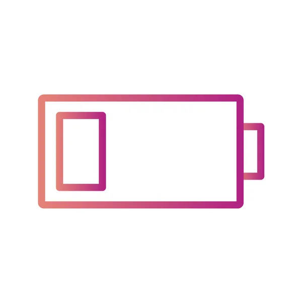 Battery Charging Icon Flat Vector Illustration — Stock Vector