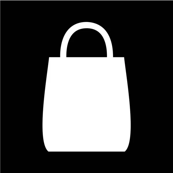 Icono Bolsa Compras Ilustración Del Vector — Vector de stock