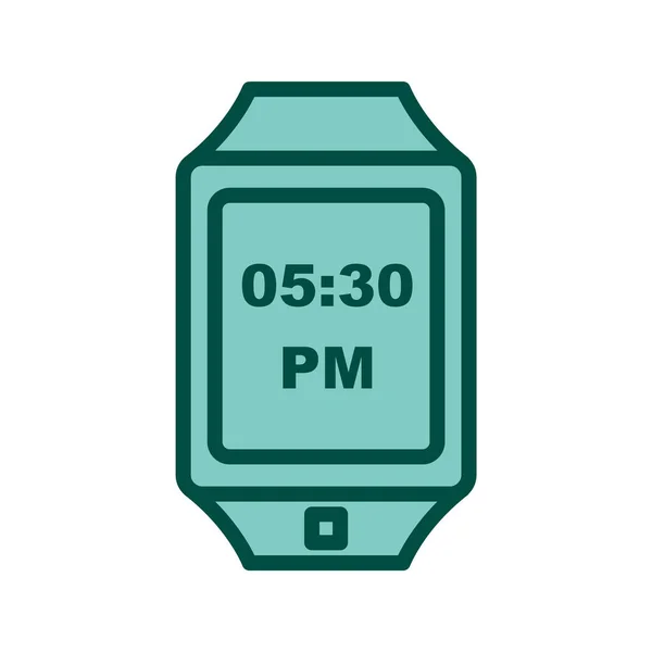 Icono Reloj Inteligente Estilo Moda Aislado Fondo — Vector de stock